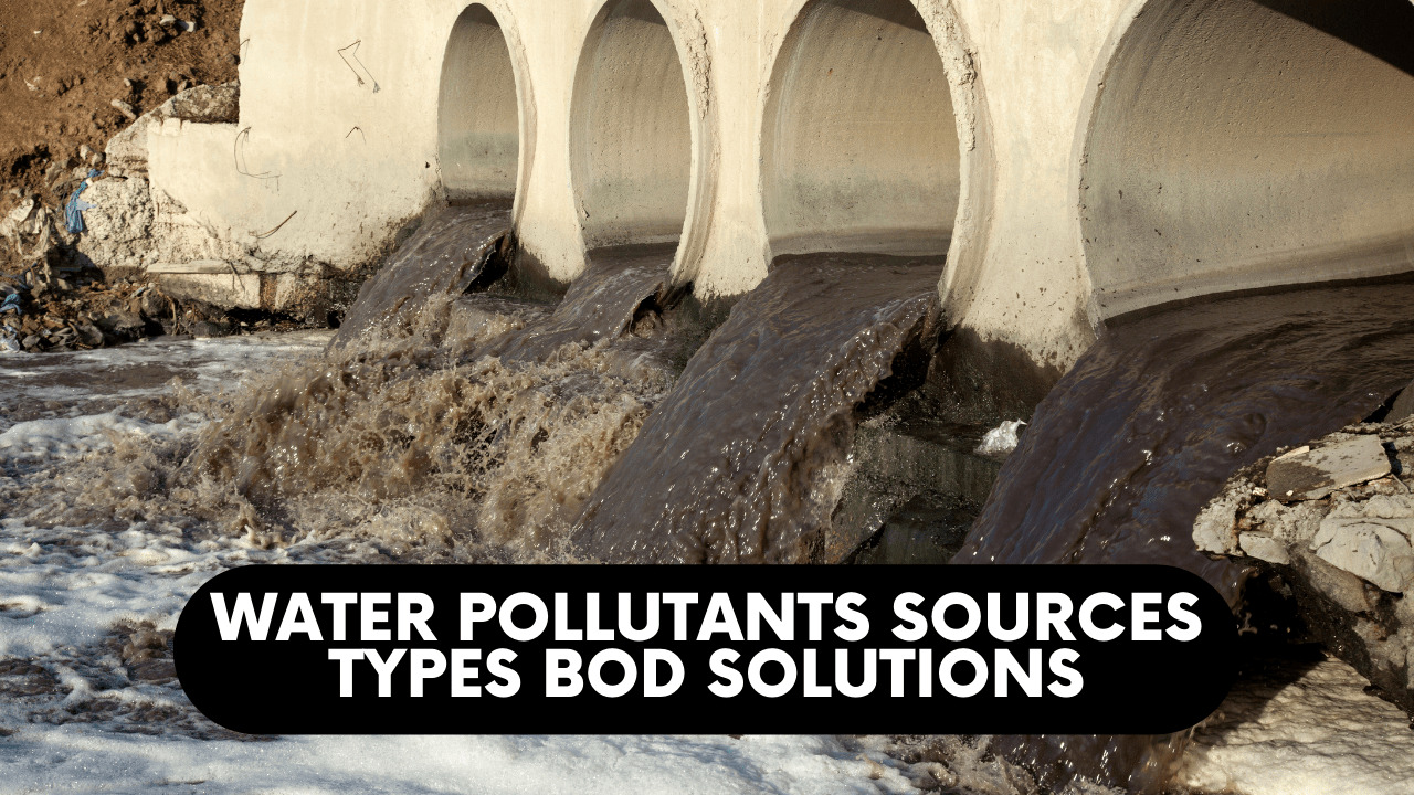 Water Pollutants Sources, Types, BOD, Solutions