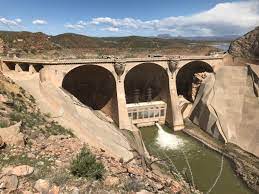 Coolidge dam constructed on the Gila River in Arizona is a buttress dam