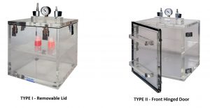 The Vacuum Desiccator Cabinets happen to be vacuum chambers that are made of proper Acrylic that is designed for small parts degassing