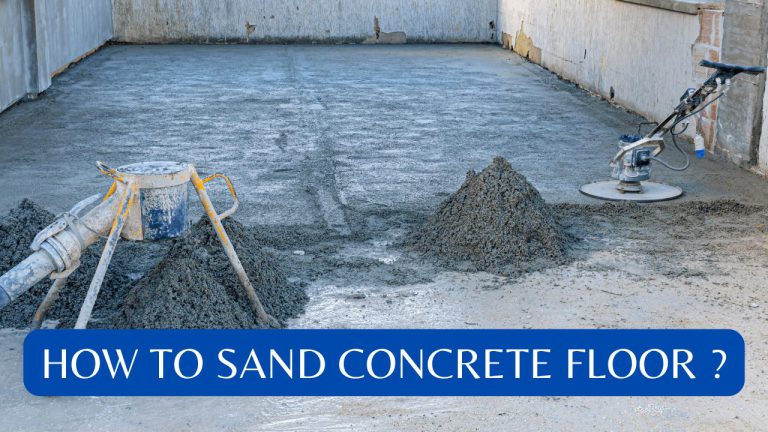 How To Sand Concrete Floor 