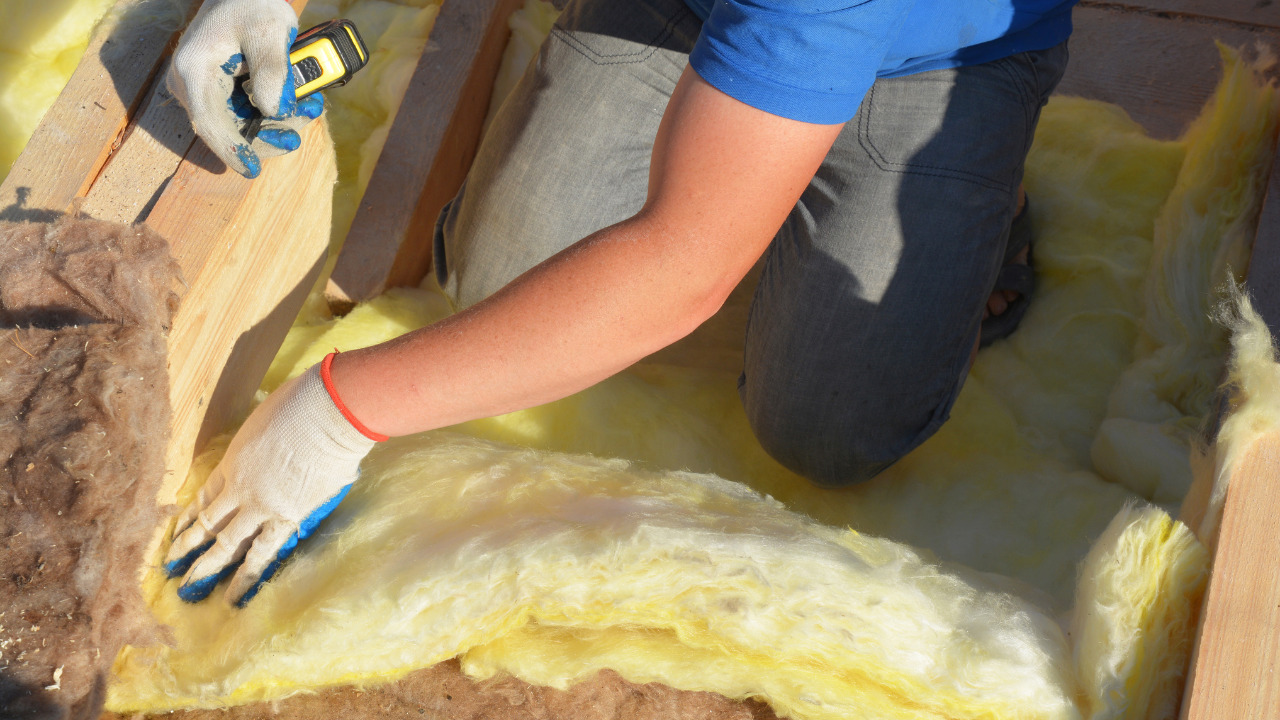 Install The Insulation Beneath The Rafters