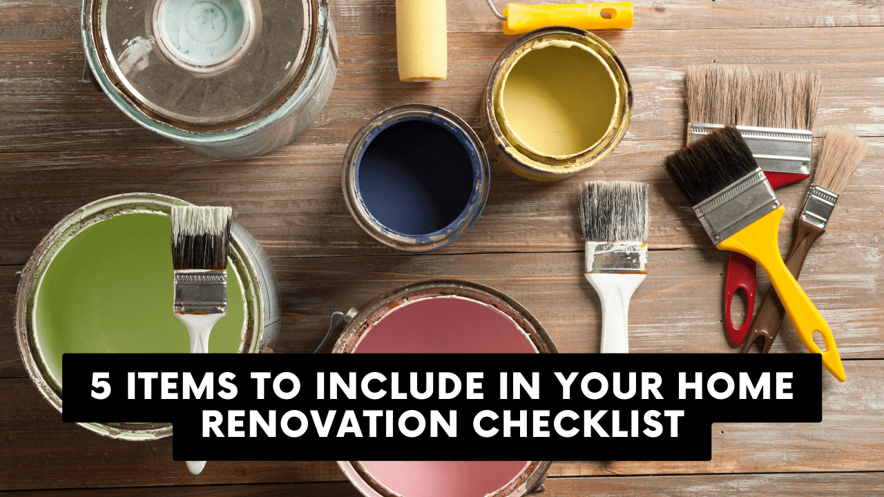 Items Include Home Renovation