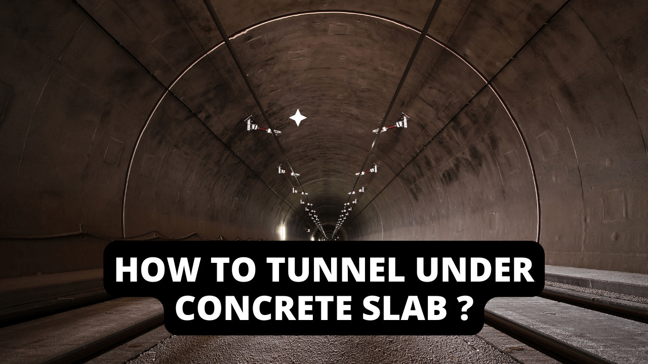 How To Tunnel Under Concrete Slab