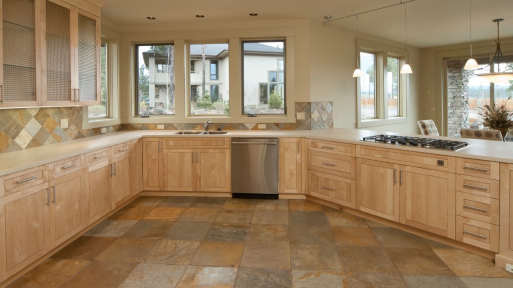 How To Secure Kitchen Island To Tile Floor Construction How