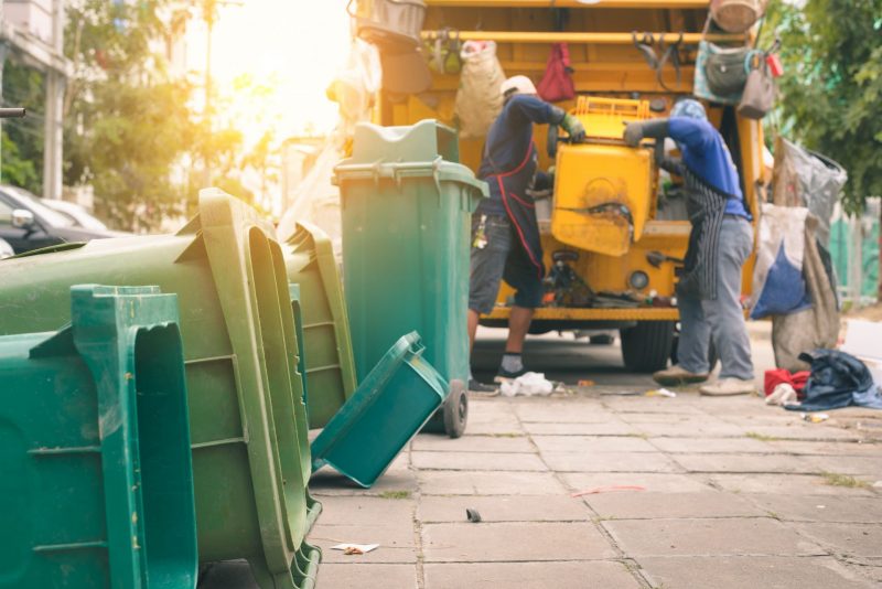 Workers Are Gather Material to recycle it