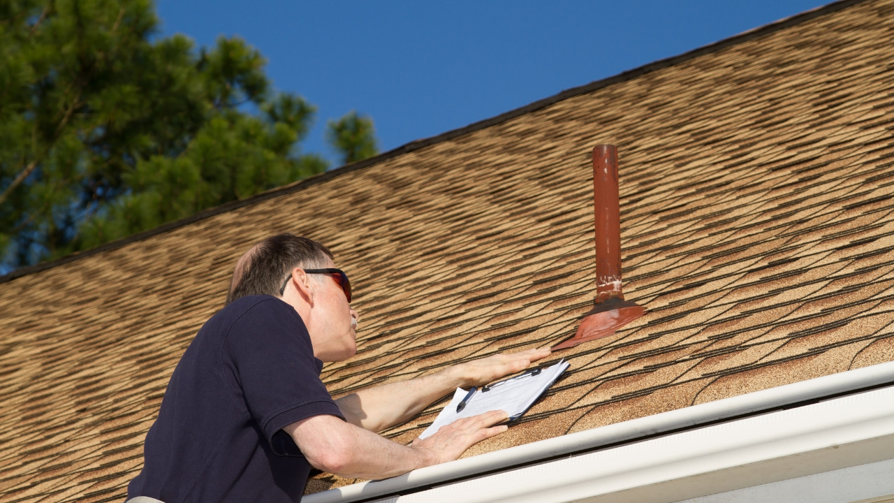 Examine porch roof