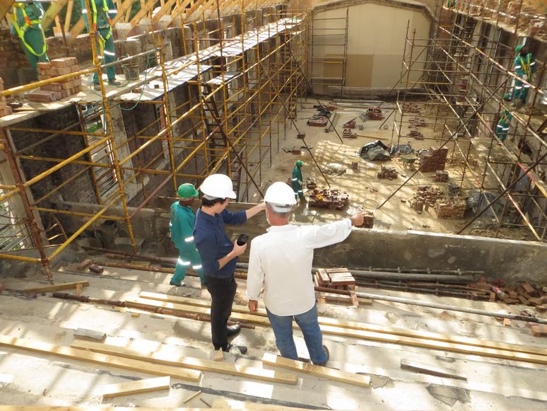 Engineers Are Inspecting a Construction Site