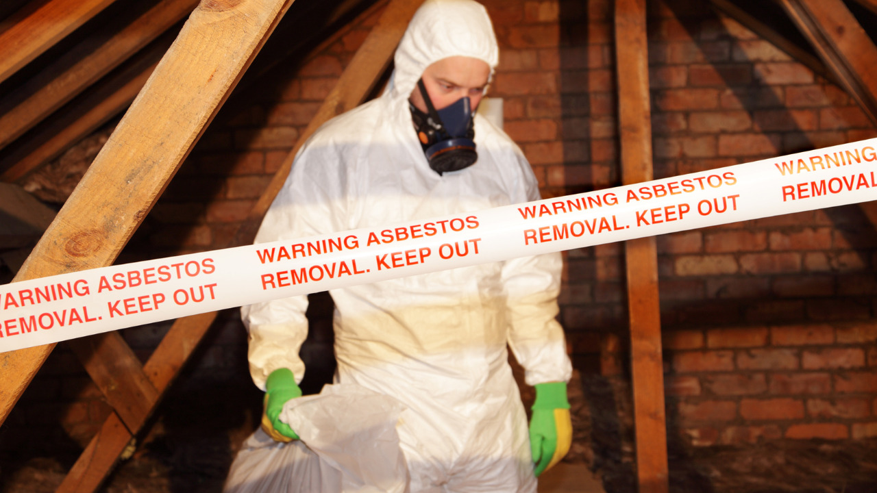  Wet Down The Each Piece Of Asbestos Carefully.