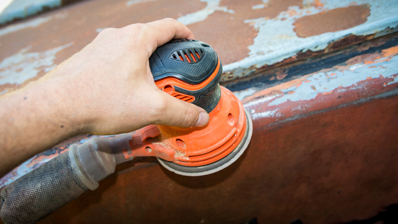 Use Sander To Seal Cracks