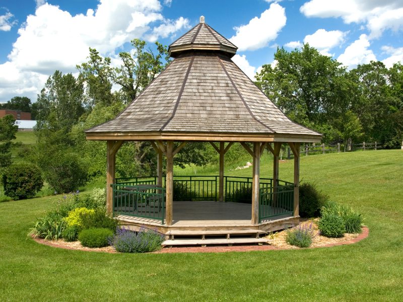 An Attractive Gazebo in green Land