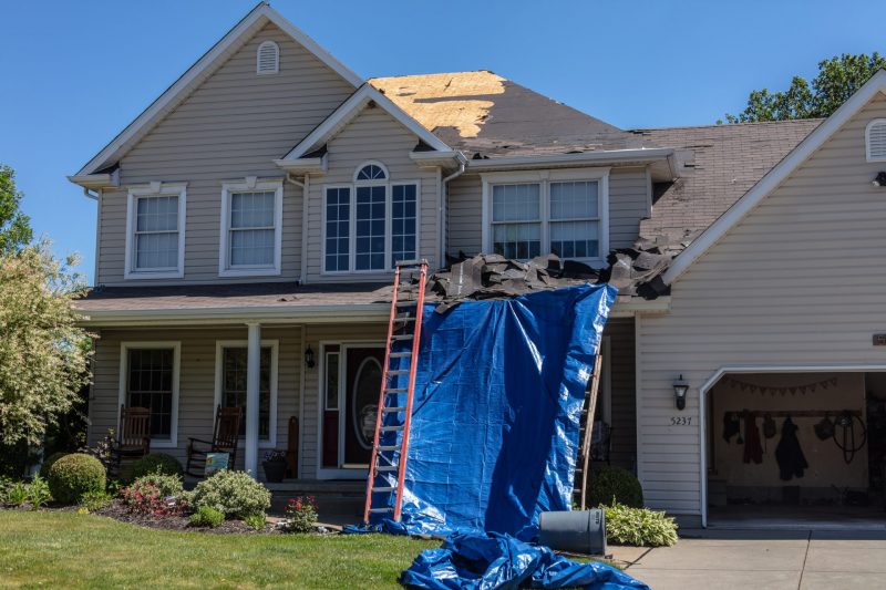 Construction of a damaged house roof is very important project to complete as soon as possible