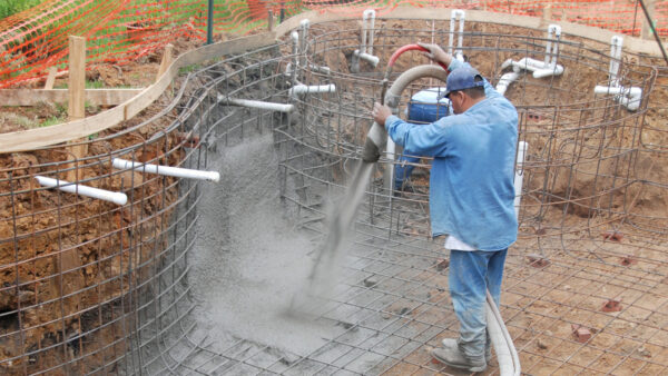 Gunite application