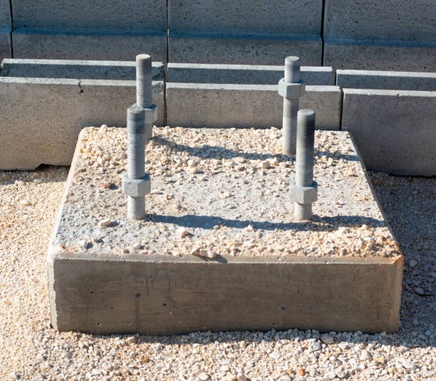 Anchors embedded in concrete