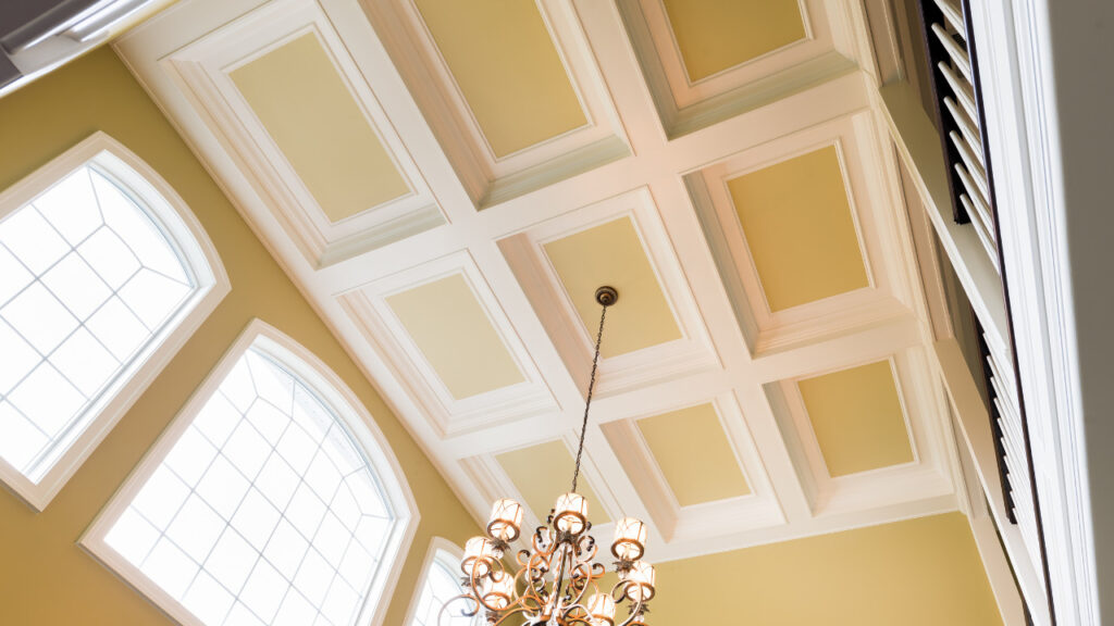 Coffered Ceiling mid century style