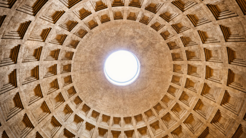 Geometric Coffered Ceiling