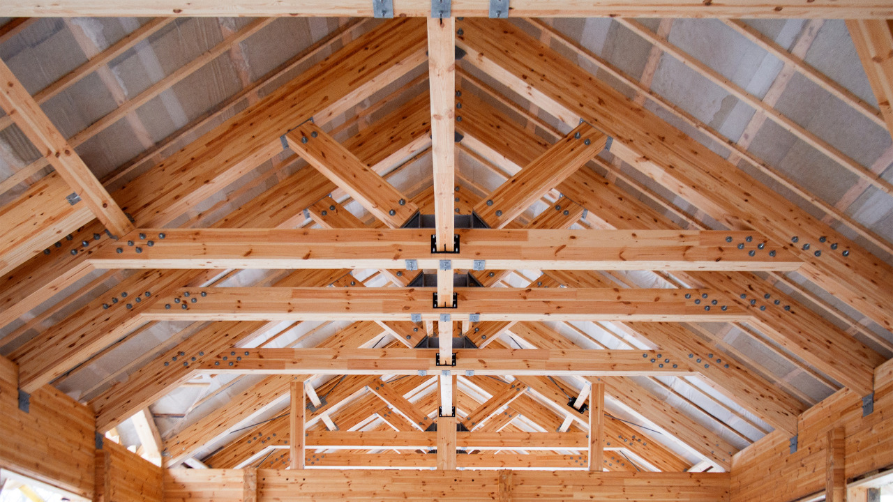 Wooden rafter ceilings