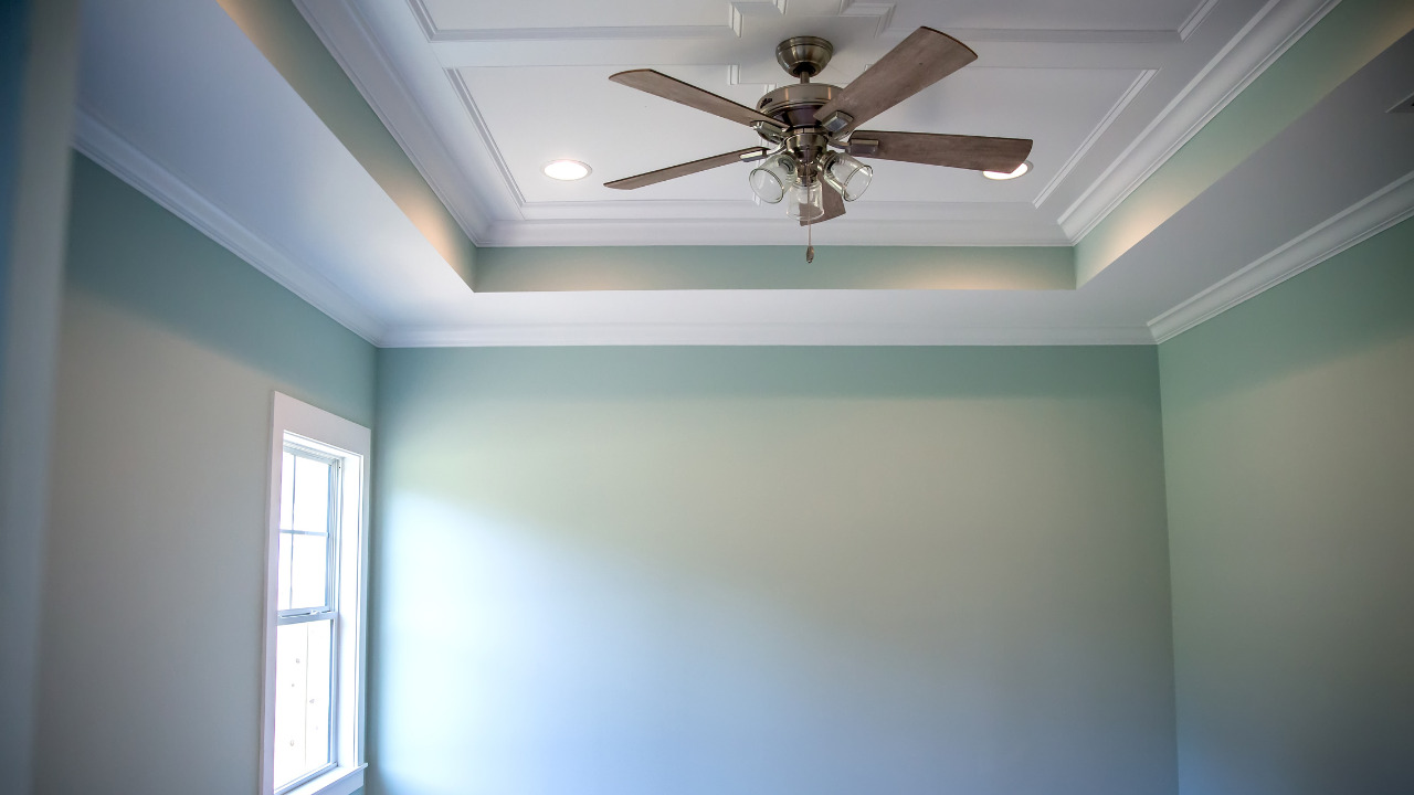 Tray ceilings with a depressed center