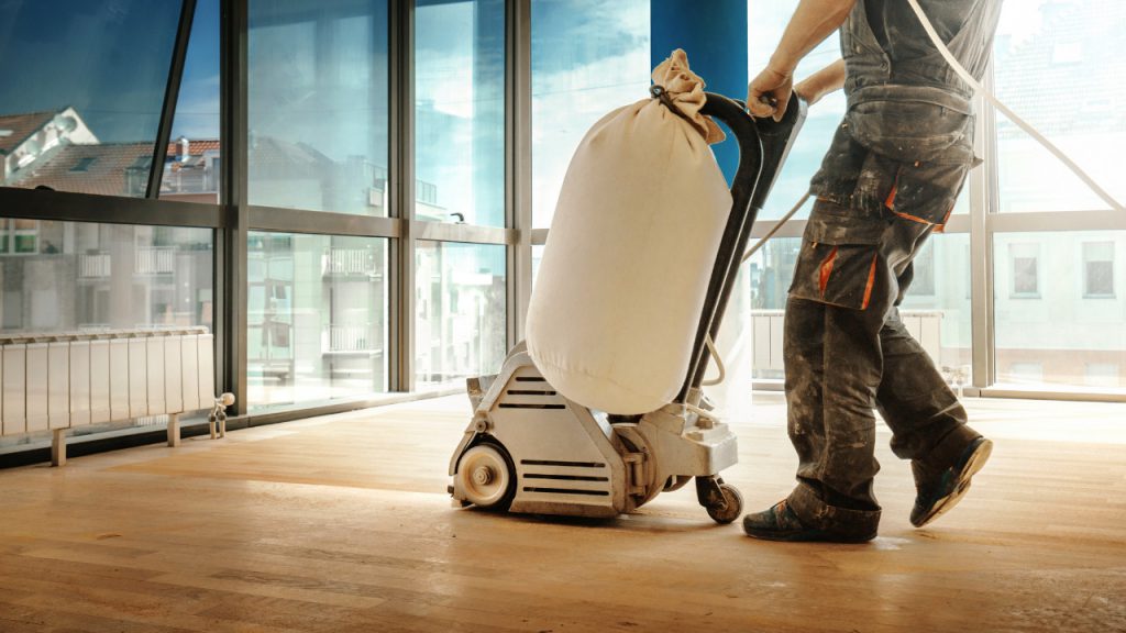 Vacuum Cleaning to clean hardwood floor