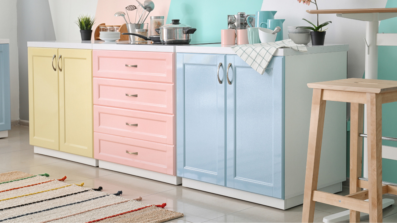 Add Colors to a Small Galley Kitchen