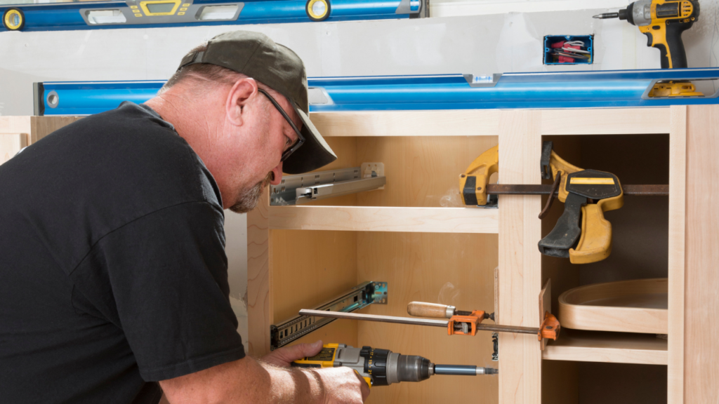 How to Install the Base Cabinets - Construction How