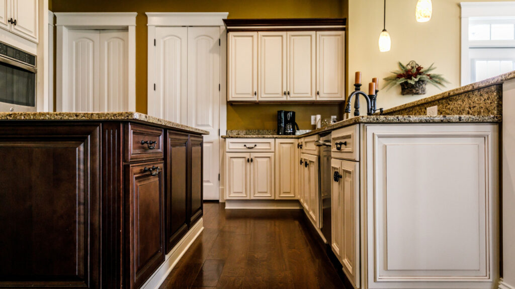 two color kitchen cabinets