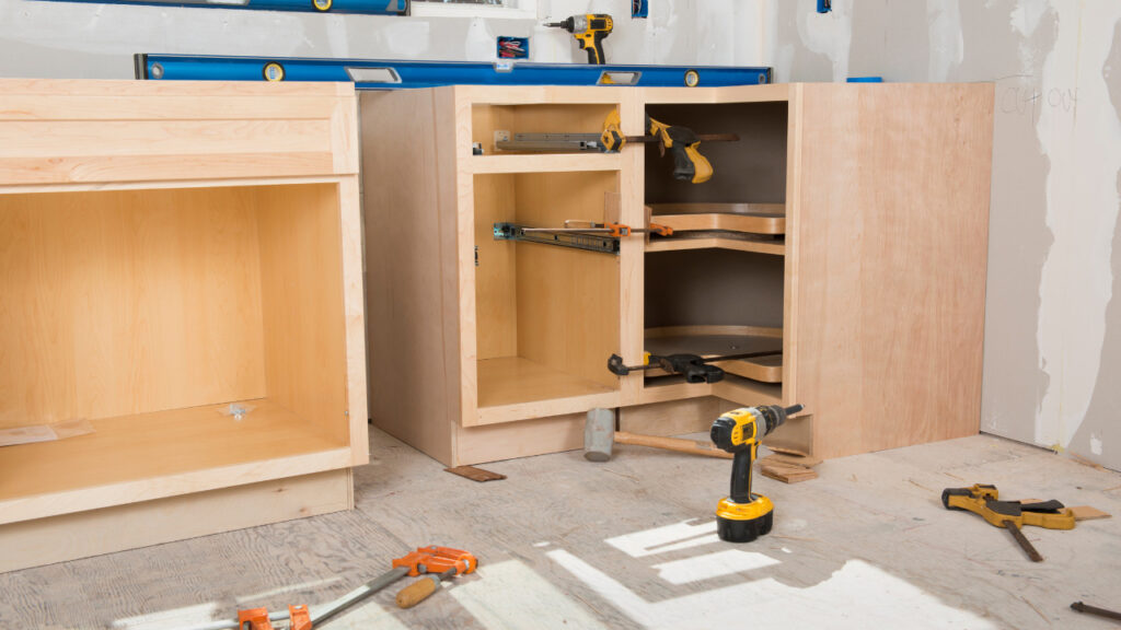 Installing Kitchen Cabinets 