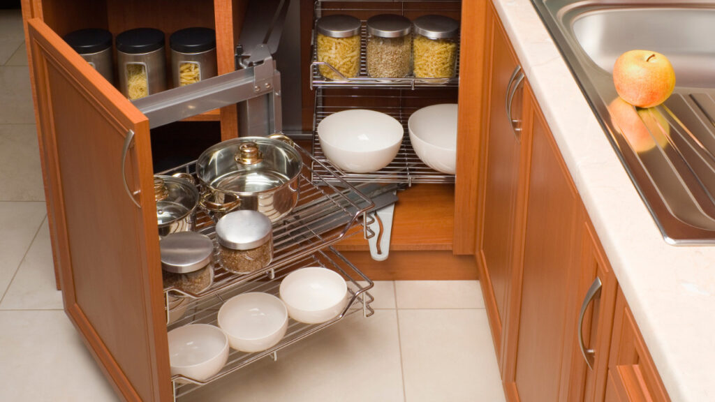 More Storage with Smart Cabinets in Kitchen 