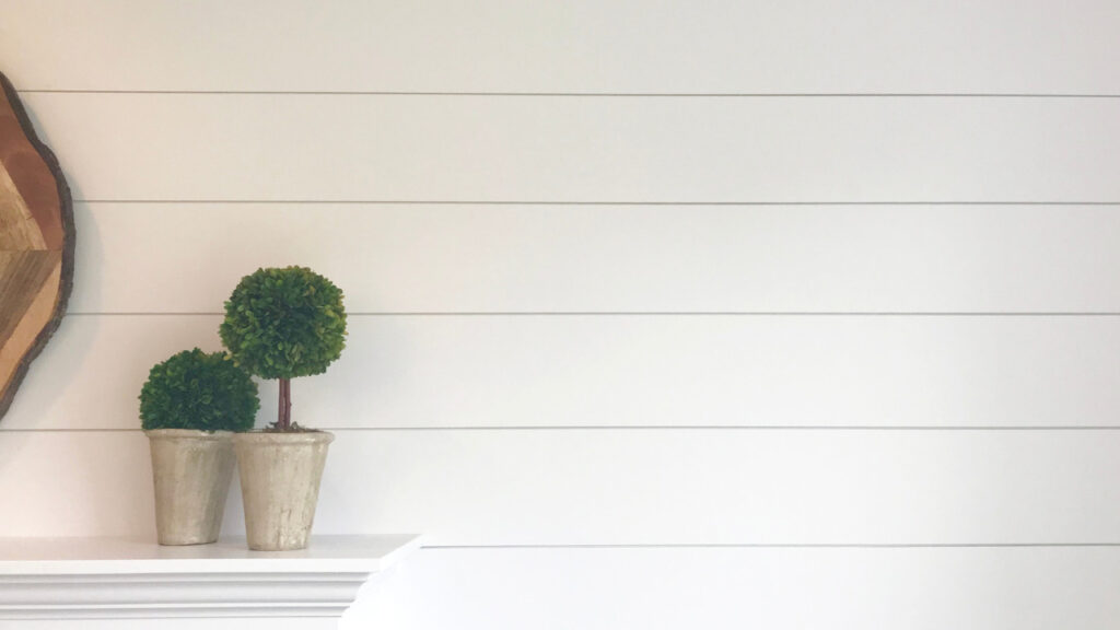 Paint Shiplap Walls Using a Sprayer 