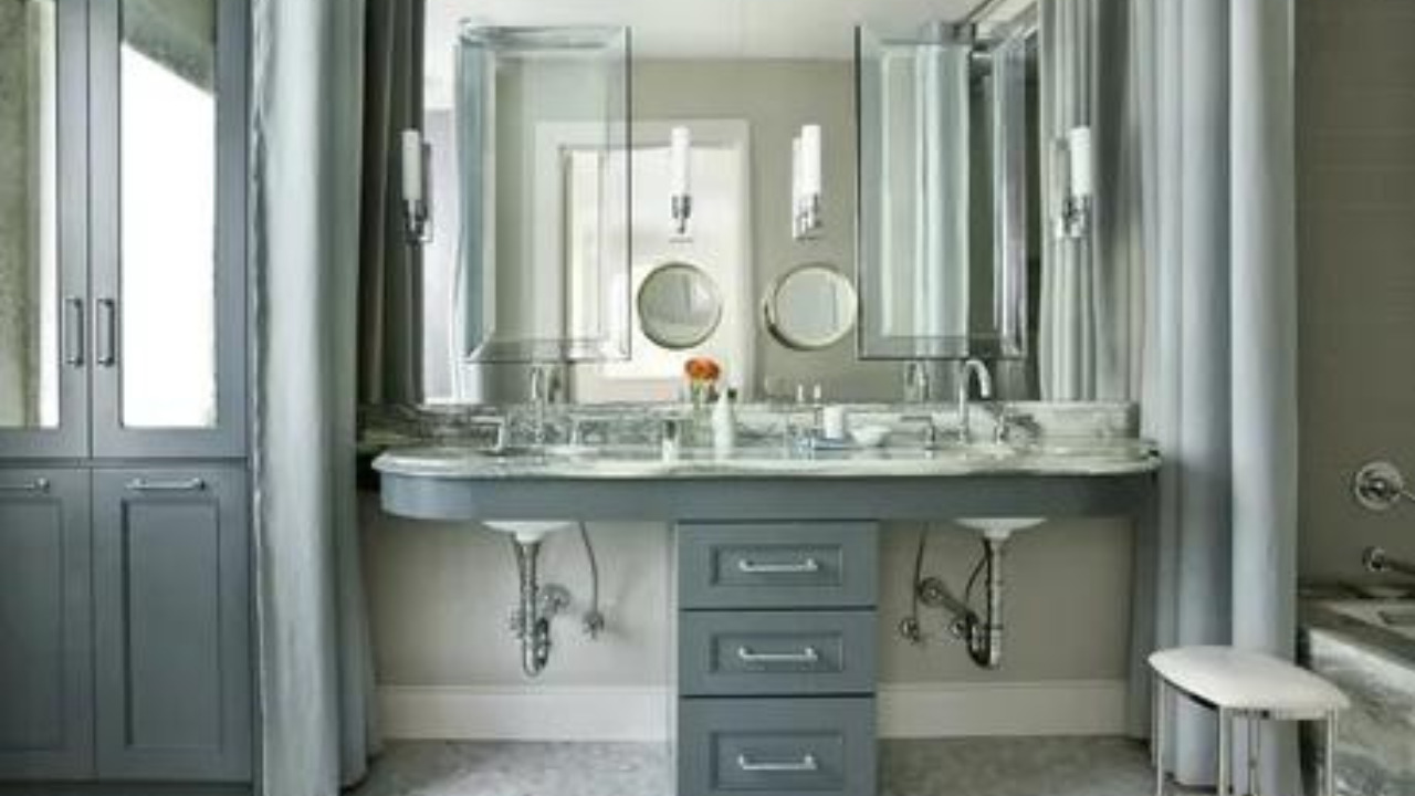 how to paint a bathroom vanity