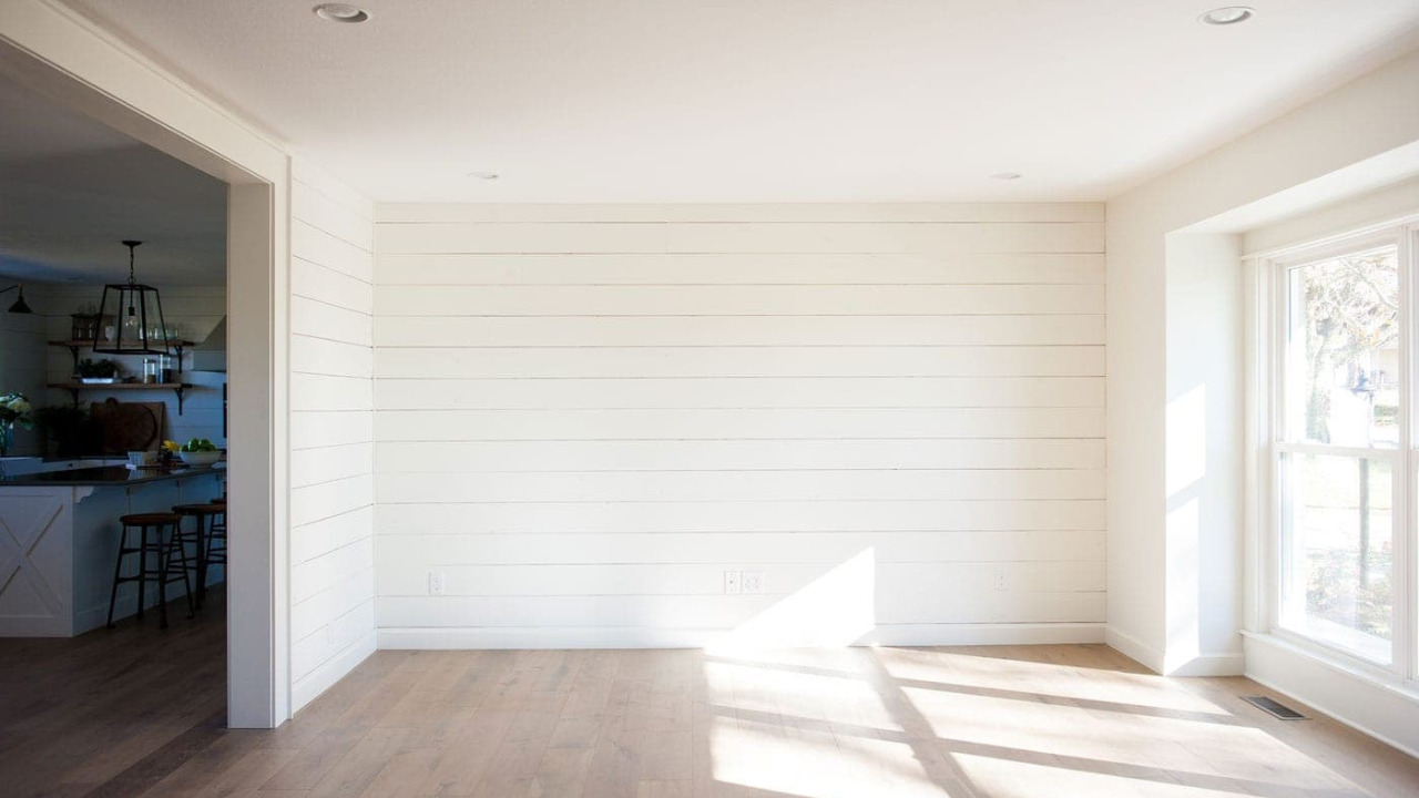 how to paint shiplap