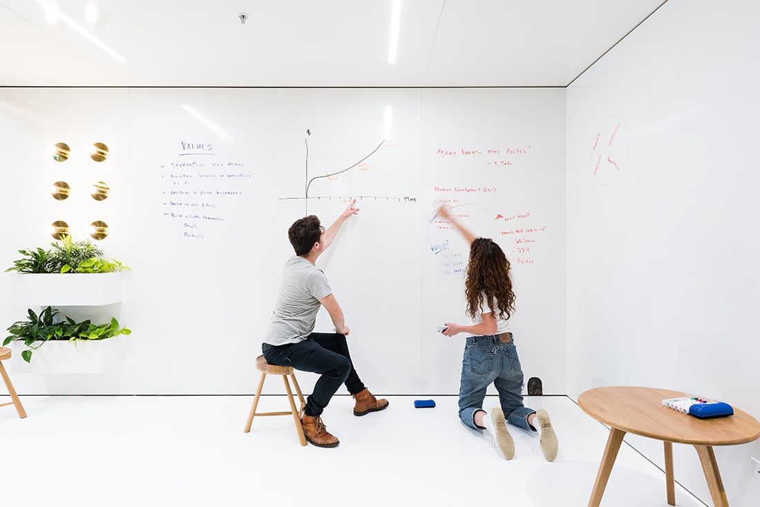 Architects Revolutionizing Office Spaces with Whiteboard Paint